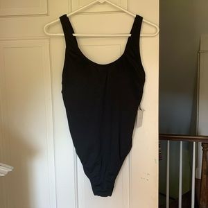 Ribbed One Piece Swimsuit